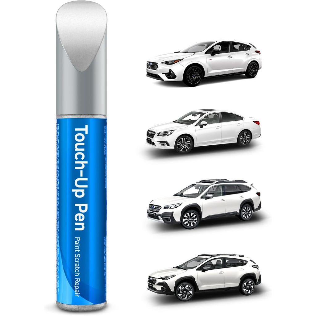K1X Crystal White Pearl Tricoat เข้ากันได้กับ Subaru Exact Match Touch Up Paint ซ่อมรอยขีดข่วนรถยนต์
