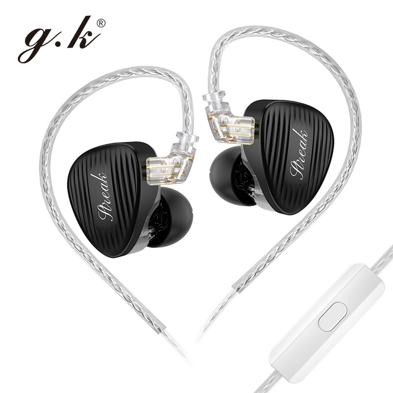 GK-Streak จอภาพชนิดใส่ในหู Hi-Fi KUN Dynamic + หูฟัง Micro Planar Dual-Driver พร้อมสายเคเบิลแบบถอดได้