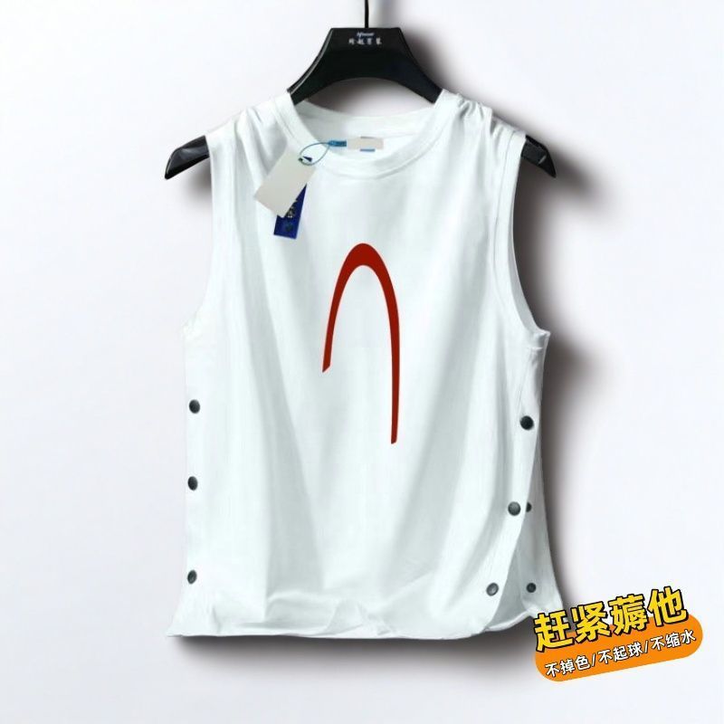 排扣2025无袖夏季跨栏宽松运动休闲坎肩健身背心新款3.24Buttoned 2025 Sleeveless Summer Loose Fit Sports Casual Tank Top Fitne