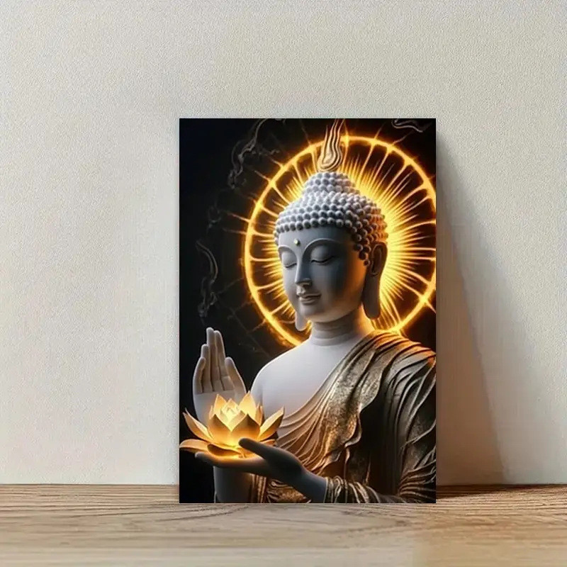 พระพุทธรูป Wall Art ภาพวาด Home Wall Display รูปที่ 4