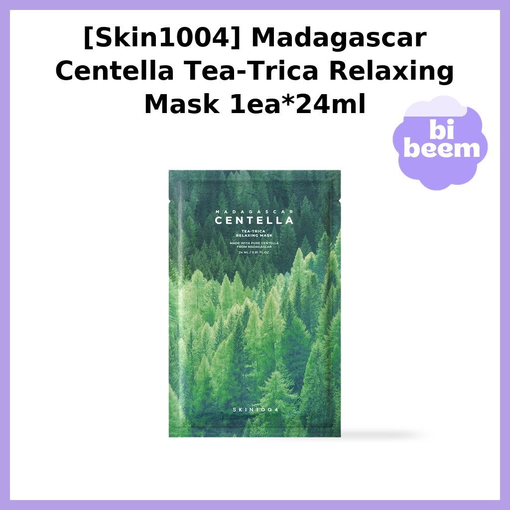 [Skin1004] Madagascar Centella Tea-Trica Relaxing Mask 1ea*24ml / Korean Relaxing Mask / Centella Ex