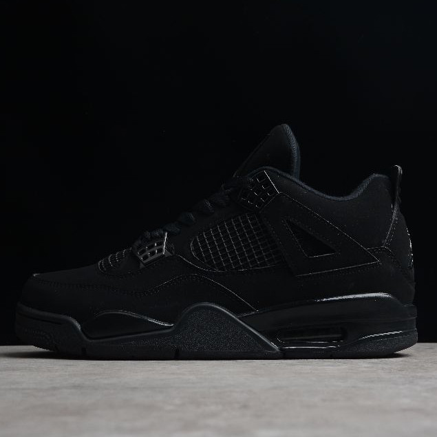 Air Jordan 4 Retro Black Cat CU1110-010 สำหรับทั้งผู้ชายและผู้หญิง รองเท้าบาสเก็ตบอล AJ4