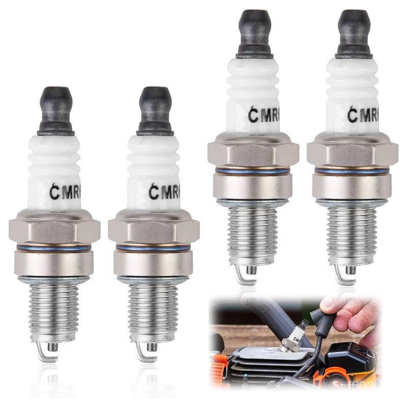 CMR6H หัวเทียน 4 ชิ้นใช้งานร่วมกับ NGK 3365 ใช้งานร่วมกับ Stihl BR500 BR600 FS90 FS90R FS100 FS110 H