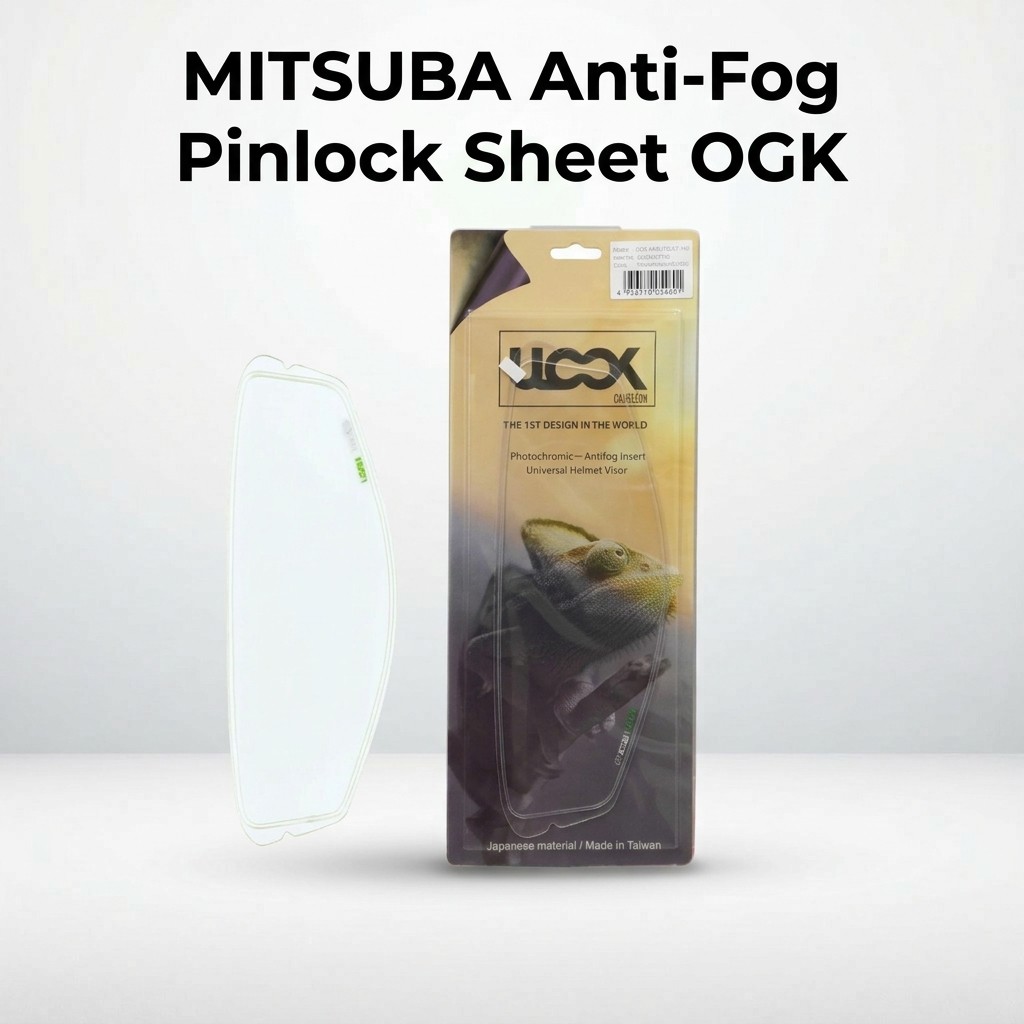 MITSUBA Anti-Fog Pinlock Sheet for OGK KABUTO CF-1W Motorcycle Helmet - Various Colors Available