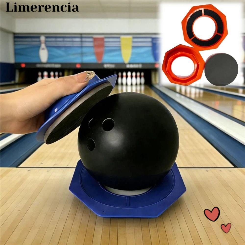 LIMERENCIA Bowling Ball Holder, 2-in-1 Hexagon Bowling Ball Siding Pad Holder, Non-Slip นํากลับมาใช้