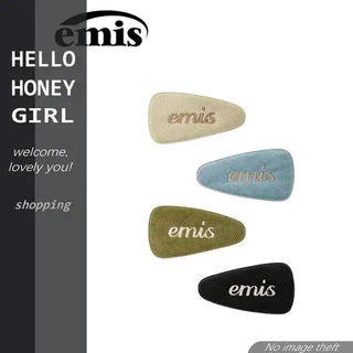 【Hello Honey Girl】Emis เครื่องประดับผม วัสดุผ้าลูกฟูก สไตล์ Emis แฟชั่นหวาน สไตล์ดาราอินเทอร์เน็ต ตัวอักษรบ้านแบรนด์ กิ๊บติดผม ที่คาดผม ผ้าฝ้ายคุณภาพดี ไม่ฝัง ญี่ปุ่นและเกาหลี