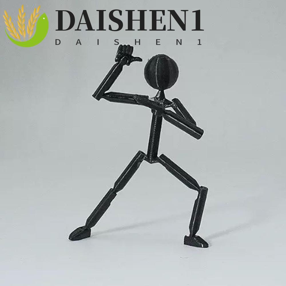 DAISHEN1 Multi Joint Stickman Toy, Multi-Jointed Model Doll 3D พิมพ์ Mannequin, Assembly Action Figu