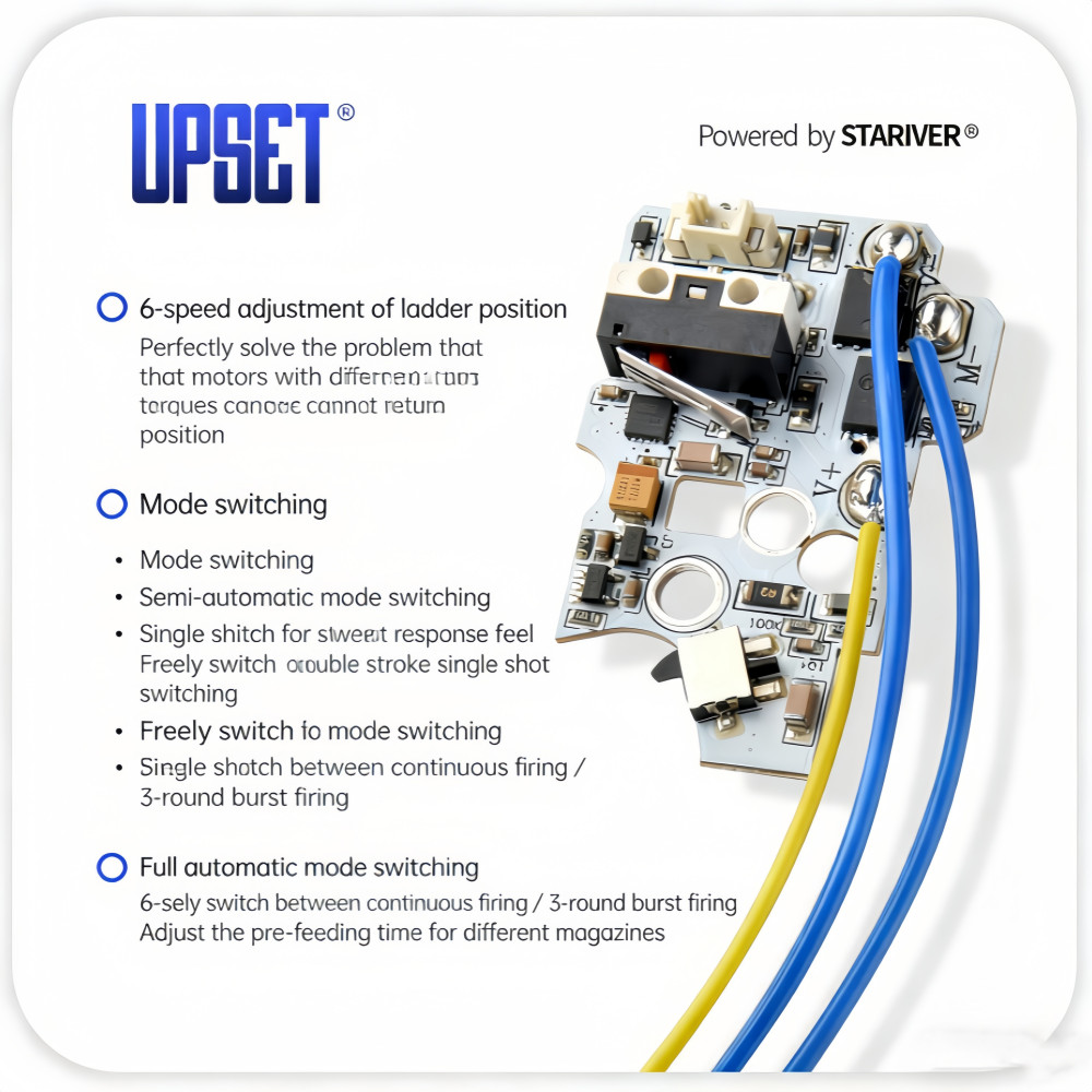 STARIVER V2 MOSFET switch การเรียนรู้ด้วยตนเองกักเก็บความปลอดภัยสนับสนุนเบรก 50rps