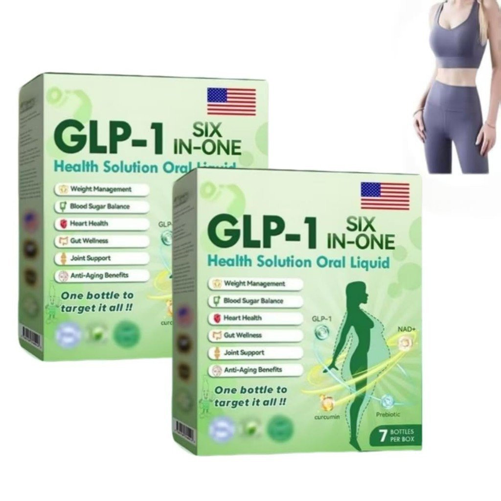 Glp-1 Six in One Oral Liquid, 2025 New Glp1 6 in 1 Oral Liquid, อาหารเสริม Glp-1 Natural สําหรับผู้ห