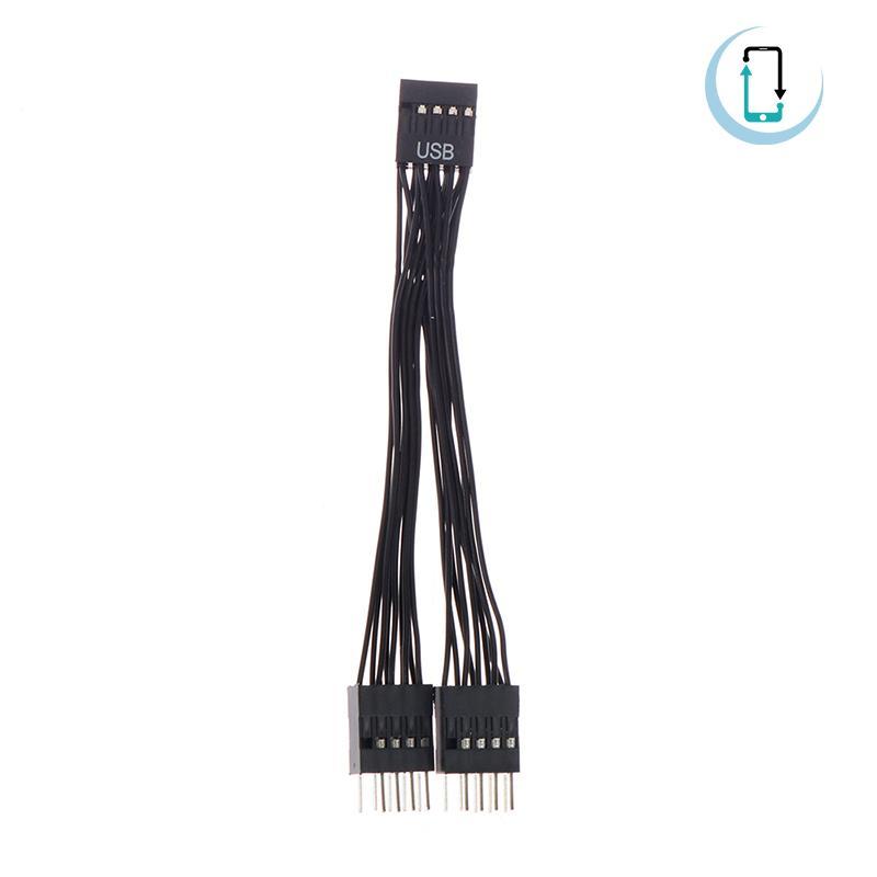 [AT] สายเมนบอร์ด USB USB Header Extension Cable 9Pin 1 Female to 2 Male Y Splitter Cable TH