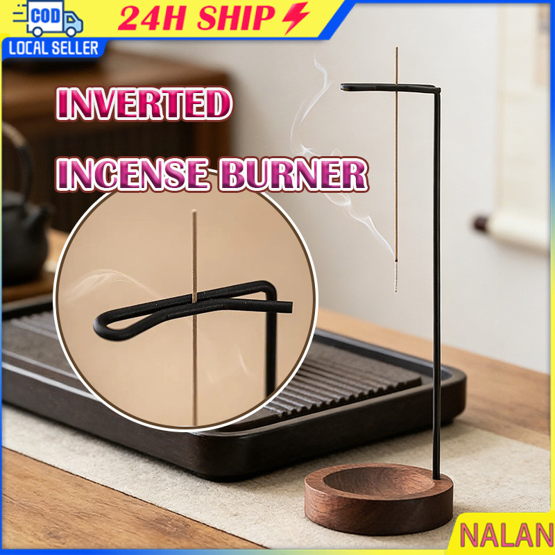 ร้านอยู่กทม.กระถางธูปคว่ำฐาน กระถางธูป ทำจากไม้ 25.6*8CM สำหรับตกแต่งโต๊ะ ทนทาน มีสร้างสรรค์ การใช้งานที่กว้าง