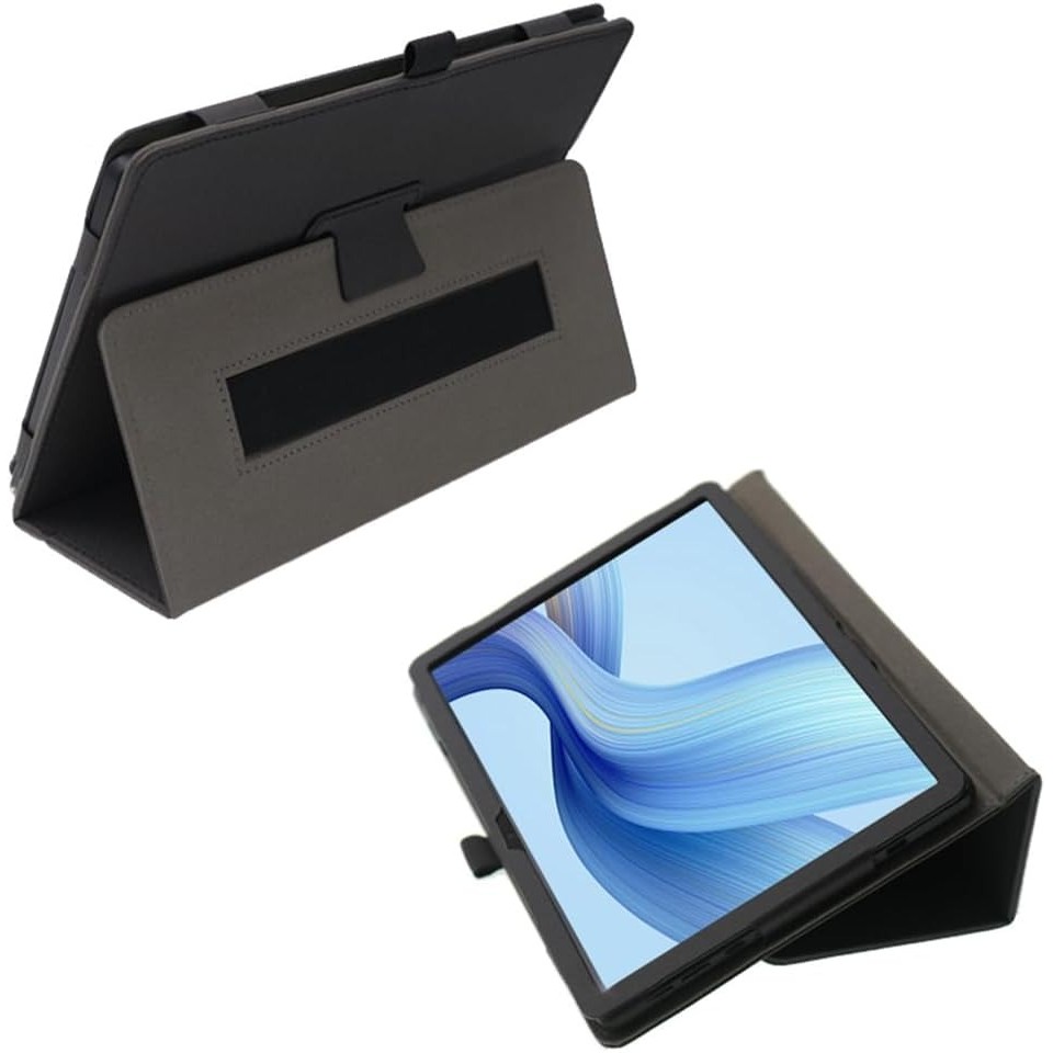 สําหรับ Wacom Movinkpad Pro 14 นิ้วเคสพับฝาครอบป้องกันพร้อมที่ใส่ดินสอและสายรัดข้อมือป้องกันเต็มรูปแบบ (สีดํา) สําหรับ Wacom Movinkpad Pro