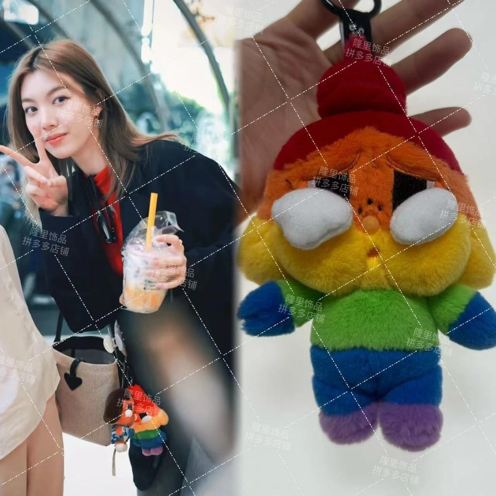 ORM กระเป๋าจี้ตัวอักษร สร้อยคอกับตุ๊กตา ธีม Rainbow Crying