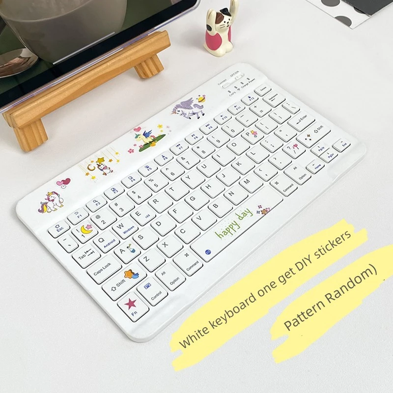 คีย์บอร์ดบลูทูธไร้สาย พร้อมเมาส์ สำหรับ Apple Huawei Honor Xiaomi Redmi Lenovo Oppo iPad11 Kpad8/9 Matepadair12 Pad6/7s thumbnail 9
