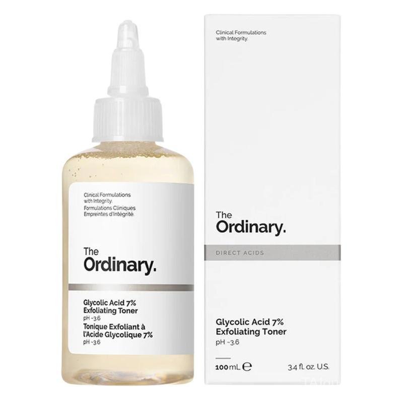 The Ordinary Glycolic Acid 7% Exfoliating Toner 100ml, serum skincare, the ordinary skincare, hydrat