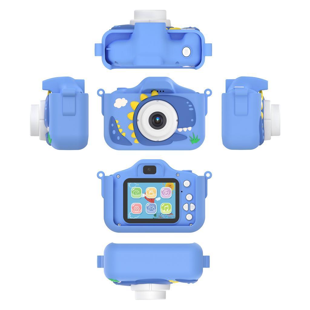 Hahao 1080P กล้องดิจิตอลสําหรับเด็กวิดีโอน่ารักสําหรับเลนส์คู่ 2.0 นิ้วหน้าจอ IPS 48M ภาพถ่ายเกมแบตเ