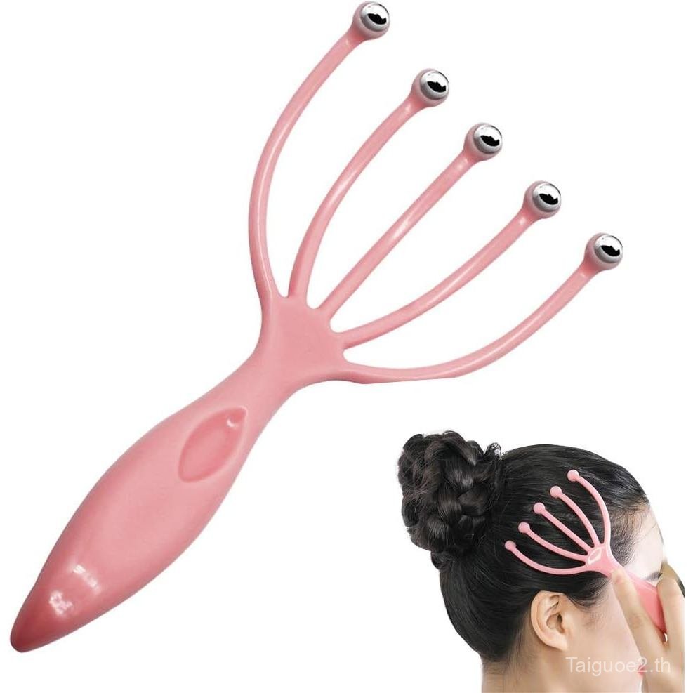 Angzhili Head Massager,Protable Hand Held SPA Scalp Massager for Stress Relax,Gentle Massage Comb Ma