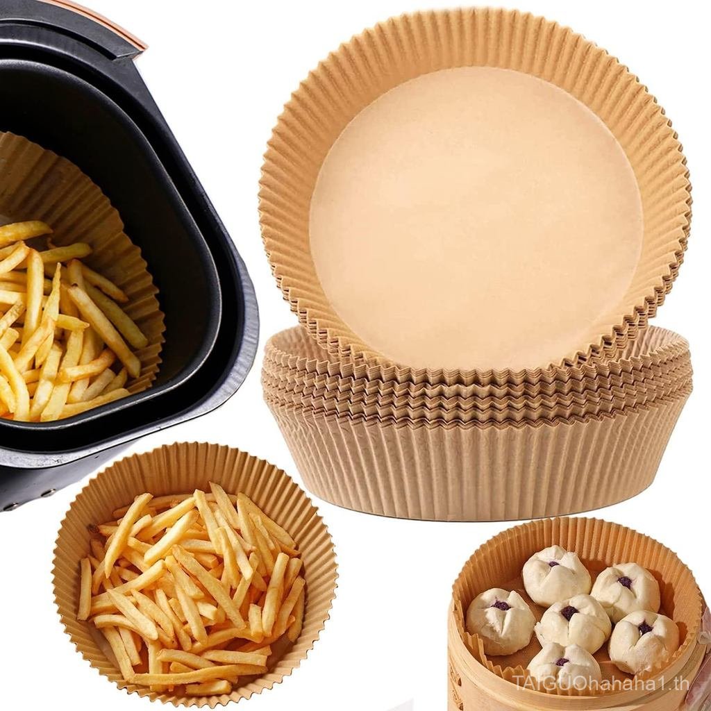 JSSYCG Air Fryer Disposable Paper Liner,Disposable Fryer Paper Pads, Non-Stick Air Fryer Lined Oil R