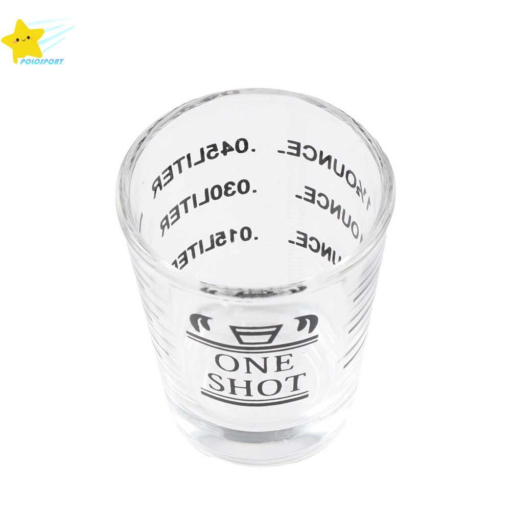 POLOSPORT Jigger Espresso Bar อุปกรณ์เสริมแก้วช็อตสําหรับงานหนักทนความร้อน