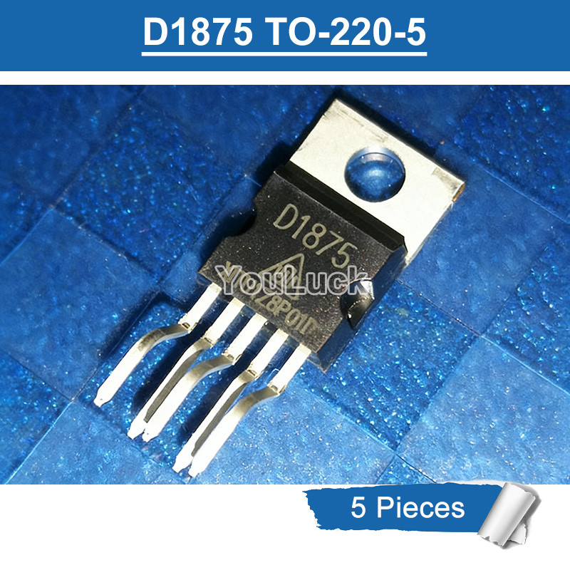 5 ชิ้น D1875 CD1875 TO-220-5 เครื่องขยายเสียงชิป IC ใหม่เดิม