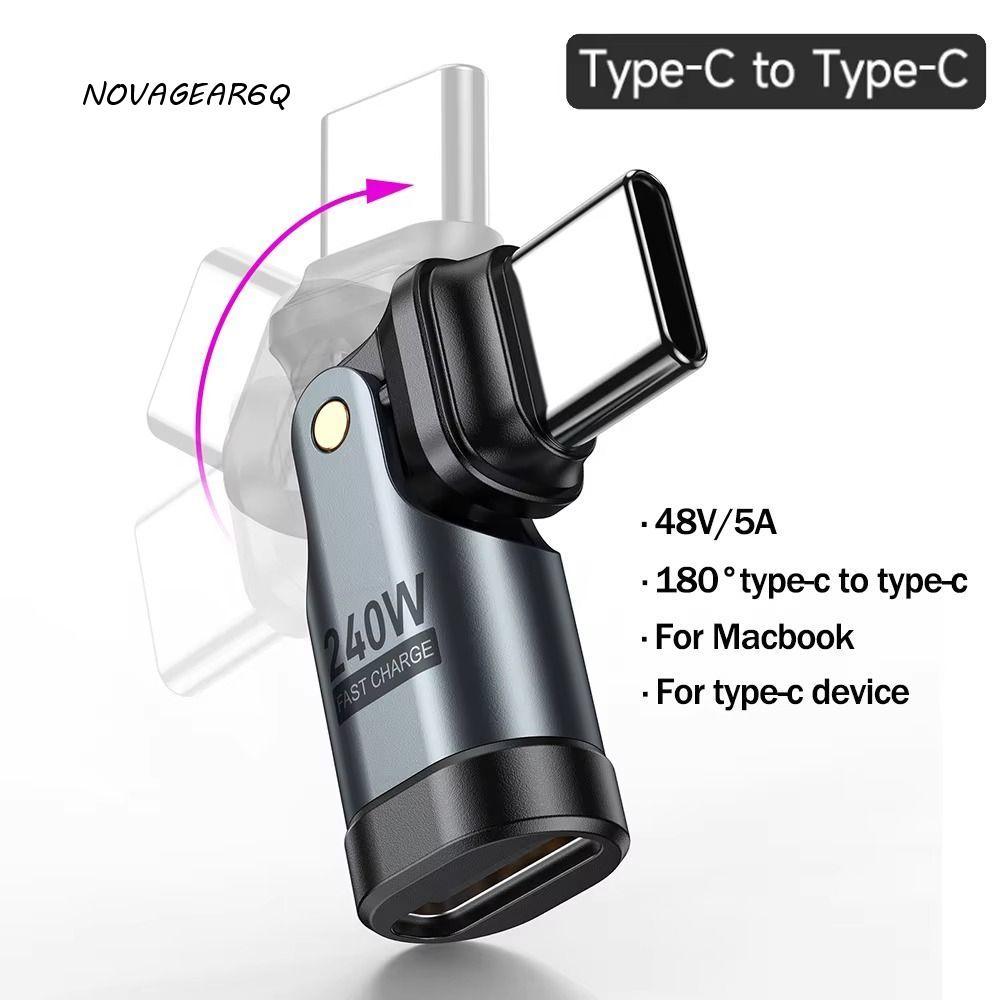 NOVAGEAR6Q USB Type C อะแดปเตอร์, USB-C ถึง USB-C Fast Data Transfer USBC ชาร์จ Converter, USB C Con