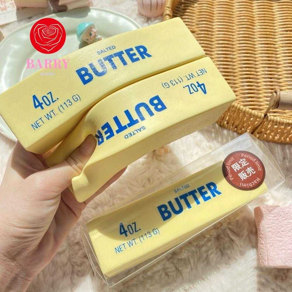 BARRY นุ่มช้า Rebound Butter Stick, Release Hand Sensory Butter Stick บีบของเล่น,แบบพกพา 14.5 ซม.Anti Stress Relax ของขวัญสมจริง Butter Sticks เด็ก