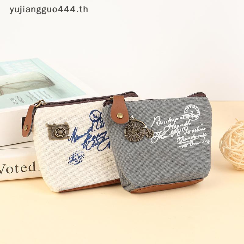 # yuyu # แฟชั่นผู้หญิง Lady Kid Coin Wallet Lady Small Mini Coin Pouch Zipper Money Key Headphone Li