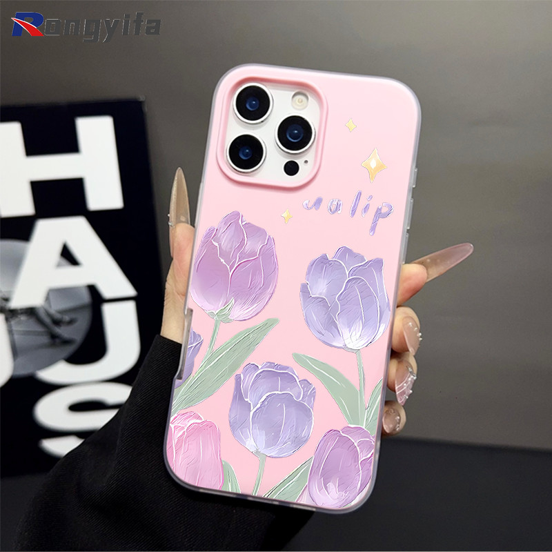 ดอกไม้สดสําหรับ IQOO Z10X Z10 Z10R Z9 Lite Z9S Z7i Z6 U5X U3X U1X 5G 4G ดอกไม้น่ารักการ์ตูนสีลูกกวาด