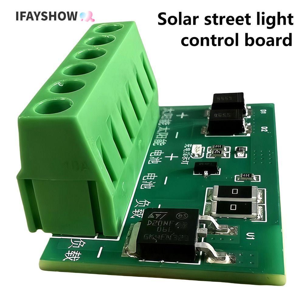 IFAYSHOW 1 ชิ้นแผงวงจรควบคุม, DC 6-45V Auto On Street Light Board, 10A อัตโนมัติ LED Controller Board