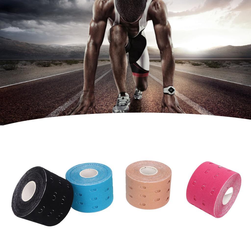 Coo Cotton Kinesiology Tape Athletic Body สําหรับกีฬาฟิตเนสมีรู Breathable Great Experience 4 ชิ้น