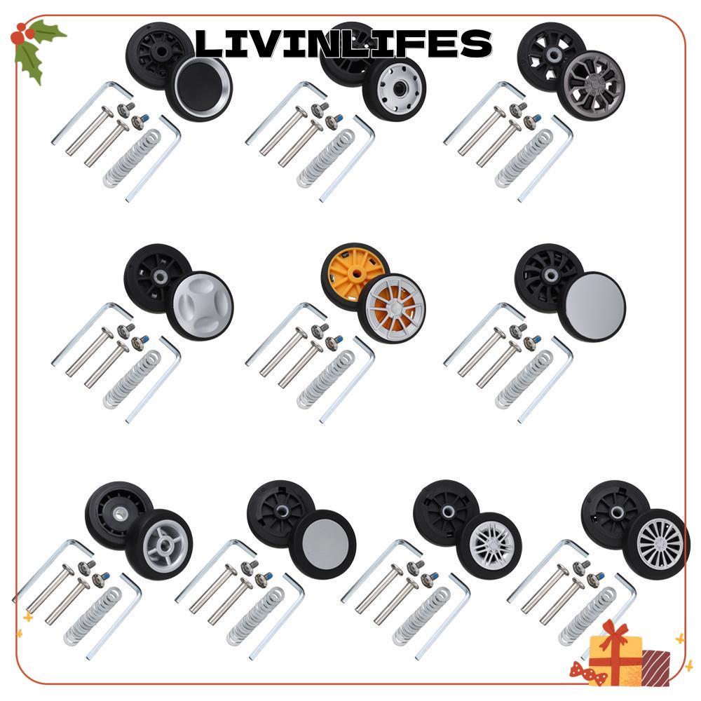 ILIVINLIFE อุปกรณ์เสริมกระเป๋าเดินทาง 2 ชิ้น สกรูล้อและเพลาสำรอง สำหรับกระเป๋าเดินทาง