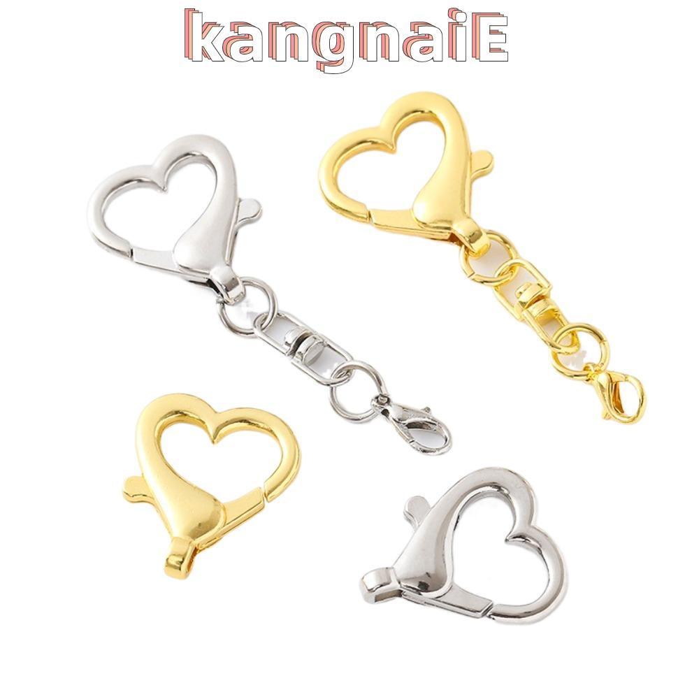 KANGNAI พวงกุญแจหัวใจ, เครื่องประดับ DIY ทํารูปหัวใจ Clasp พวงกุญแจจี้, แฟชั่นพวงกุญแจอุปกรณ์เสริมสําหรับ DIY ราคา ถูกที่สุด ดีลบีเคเค