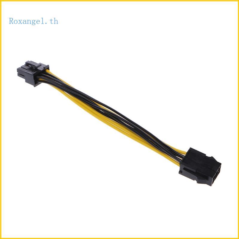 ROX 1 PC 6Pin PCI สําหรับ Express สายไฟ PCIE 6 Pin หญิง 8 Pin ชายการ์ด