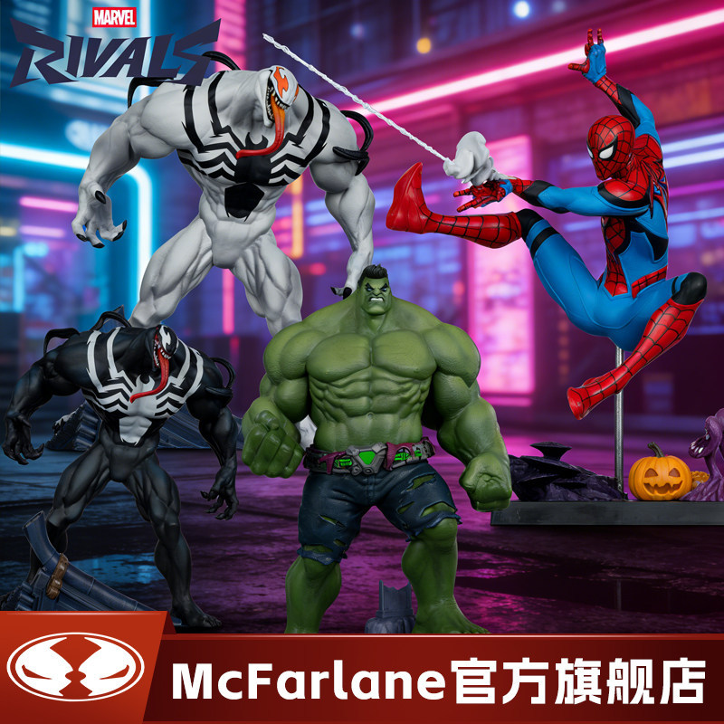 [คลังสินค้าพร้อม] mcfarlane mcfarlane Marvel Hulk Venom Spiderman 1/6 ฟิกเกอร์