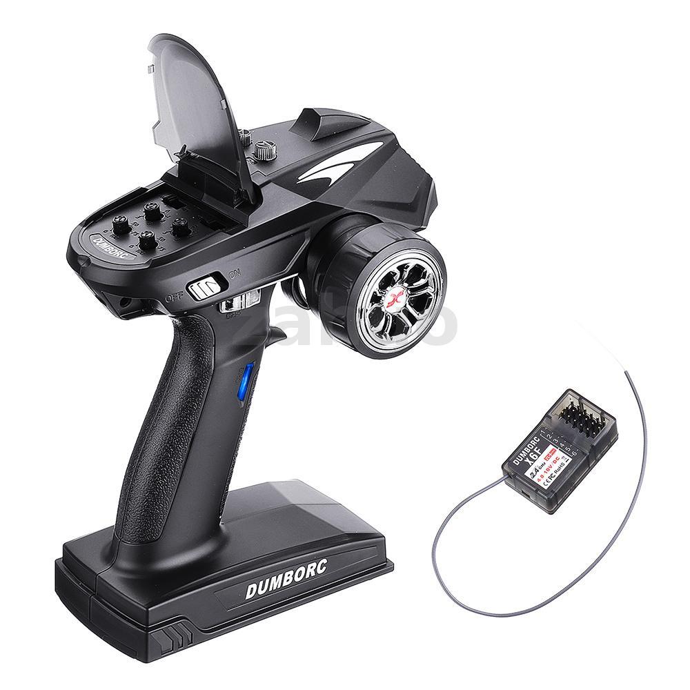 DumboRC X6 2.4GHz 6CH วิทยุเครื่องส่งสัญญาณ X6F RC Receiver สําหรับรถยนต์ RC ถังเรือรุ่นไม่มีฟังก์ชั