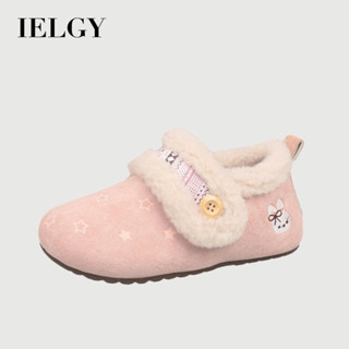 IELGY 2026 ฤดูหนาวใหม่ขนแกะ-Lined Warm Furry รองเท้าการ์ตูนป…