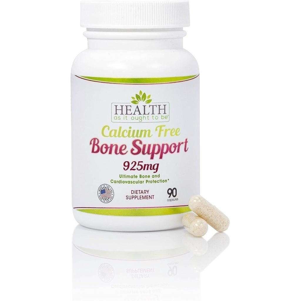 Health As It Ought To Be Calcium Free Bone Support อาหารเสริม | การป้องกันกระดูกและหลอดเลือดที่ดีที่