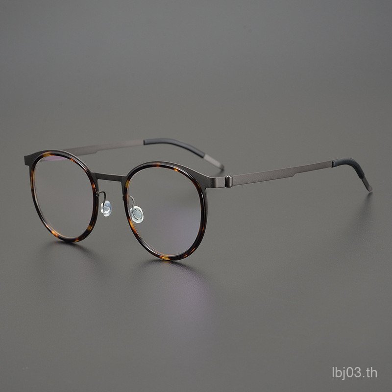 สไตล์เดียวกันของ Jiang Wen Xu ญี่ปุ่นไทเทเนียมบริสุทธิ์กรอบแว่นตาน้ําหนักเบาพิเศษย้อนยุคสามารถจับคู่