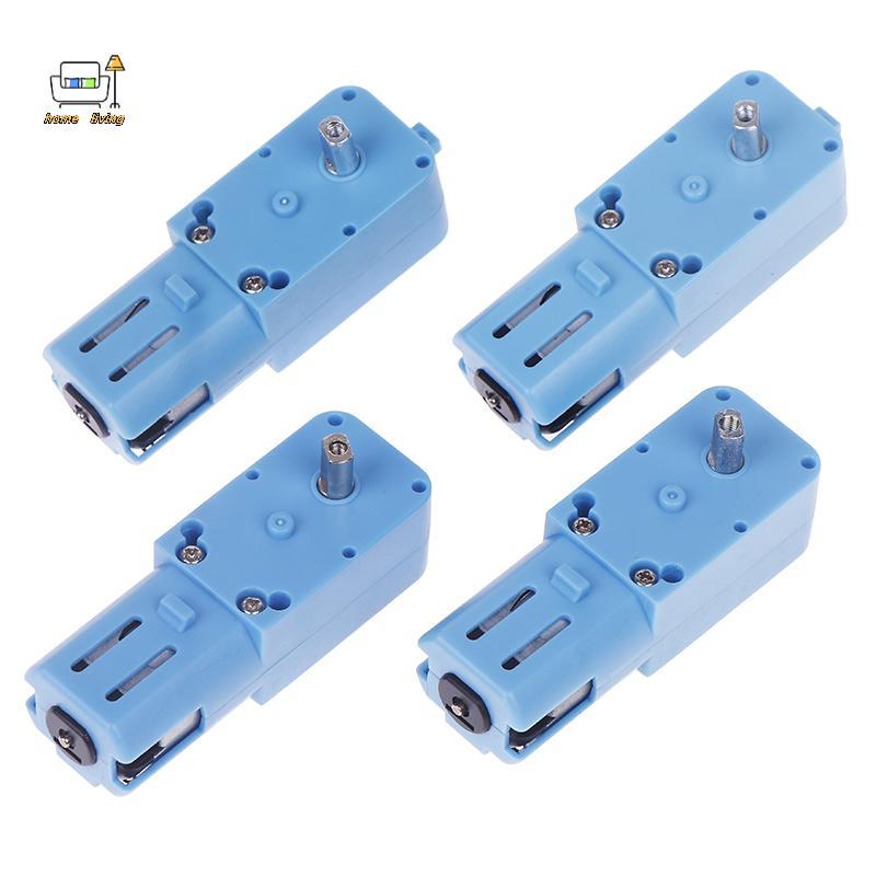 [Onw] 3V-6V 1:90 Blue Gear Motor All Metal/Half Metal Single Axis Gear Motor Robot รถอัจฉริยะลดความเ