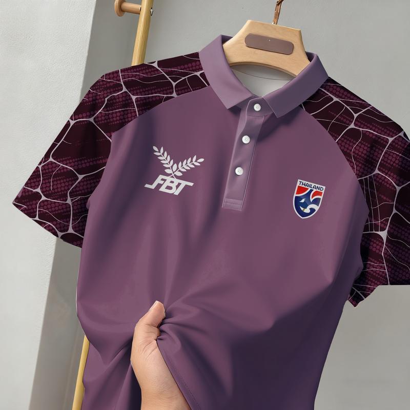 เสื้อโปโลกีฬา Fbt สําหรับกีฬาออกแดด แขนสั้น แฟชั่นหลายสีแท้ เปิดตัวปี 2025