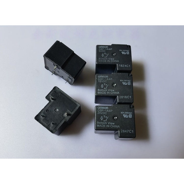 ((1 ชิ้น) ชิ้นส่วนอิเล็กทรอนิกส์ G8P-1A4P 12VDC 24VDC Omron รีเลย์ 4 ขา 30A รีเลย์