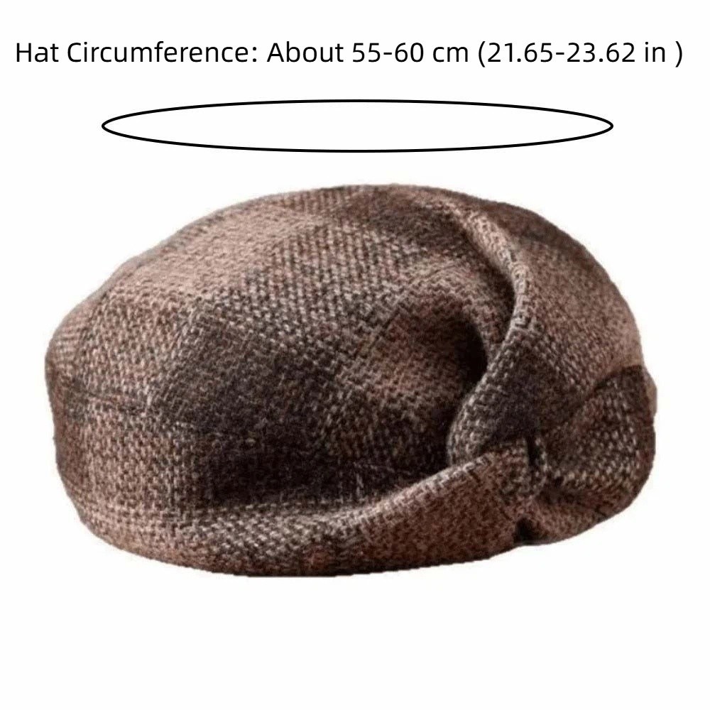 ECHOEDGE_beret_หมวกลายสก๊อต ถักเส้นใยอะคริลิค สำหรับสุภาพสตรี กับโบว์ทแพร่งด้านบน - รูปที่ 2