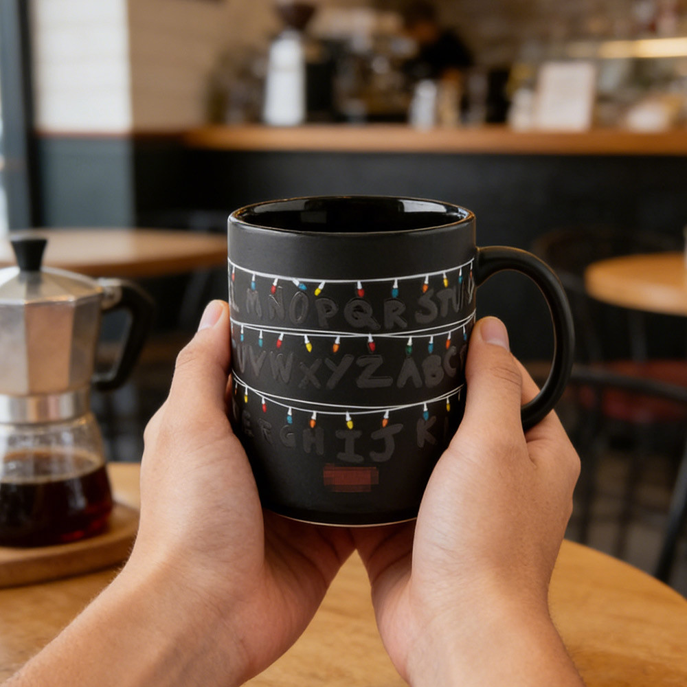 For Stranger Things Heat Sensitive Mug Water Cup Gift  11OZ