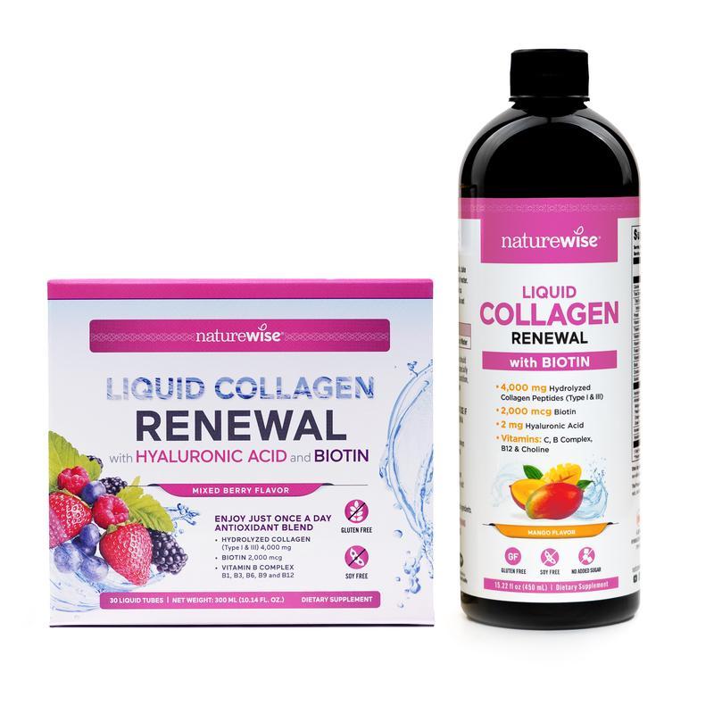 NatureWiseLiquidCollagenRenewal-HlyzedLiquidCollagenforWomen&Men4000mg-HighAbsorptionLiquidCollagenD
