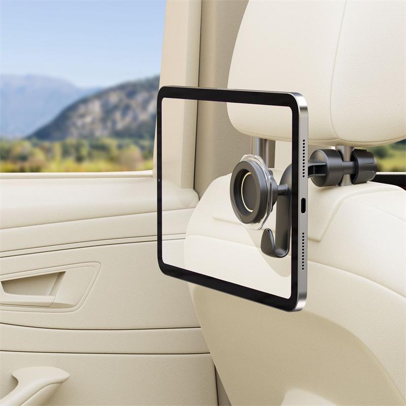 OZTH Magnetic Auto Headrest Phone Holder Magnet ที่วางโทรศัพท์แบบปรับได้เบาะหลัง ที่วางโทรศัพท์ การต