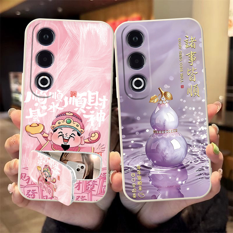 เคสออปโป้a3x oppo a3x เคส OppoA3x เคสโทรศัพท์ PKD130 กระจกผู้ถือหญิงสไตล์ Oppo 3x ง่าย 0pp0a3 x กันก