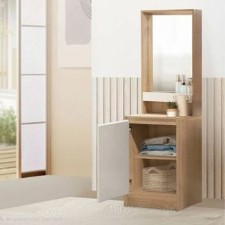 Looms โต๊ะเครื่องแป้ง รุ่น Kyoto สีไม้อ่อน (50X40X170 ซม.)  …