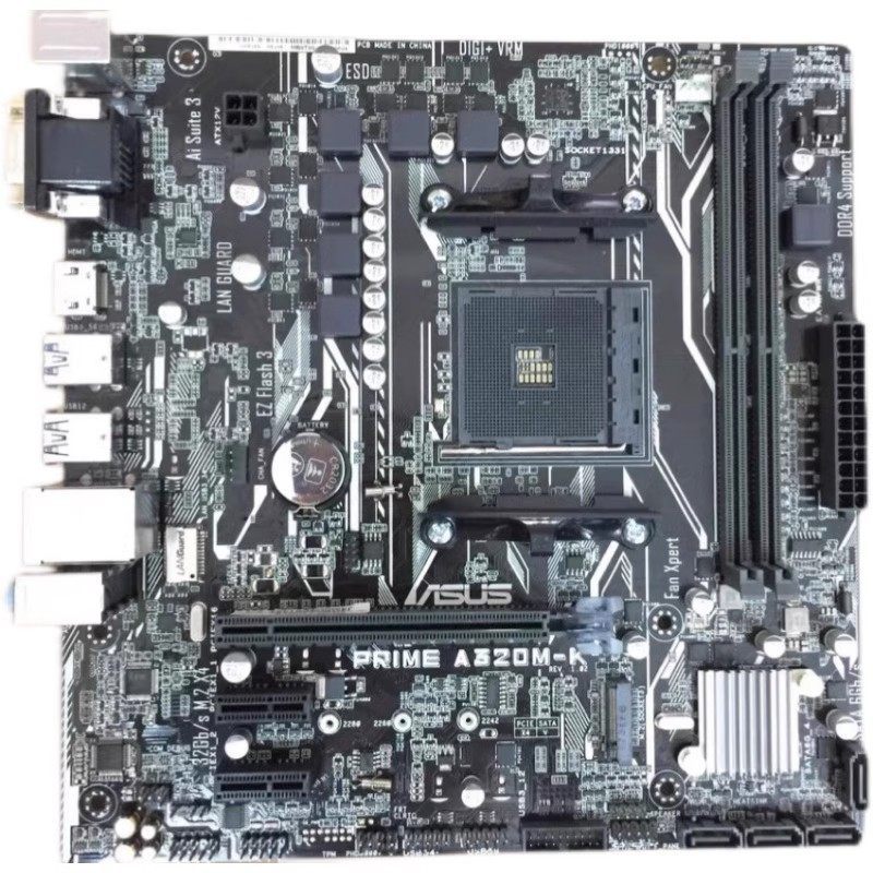 Asus/Asus PRIME A320M-K Gigabyte A320M-S2H เมนบอร์ดคอมพิวเตอร์เดสก์ท็อป Sharp Dragon AM4