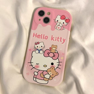 เคส Iphone 11 12 13 14 15 16 17 Pro Max IP X Xr Xs Max 7 8 6s Plus Bishōjo TK Cat เคสโทรศัพท์แบบนุ่ม 14 15 16 Plus Case
