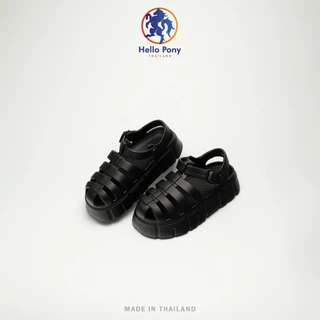 Hello Pony รุ่น MHM4012 รองเท้ารัดส้น รองเท้าแตะผู้หญิง แตะแบบสวม ส้นสูง สวมใส่สบาย EVA ทรงมินิมอล Size 36-41
